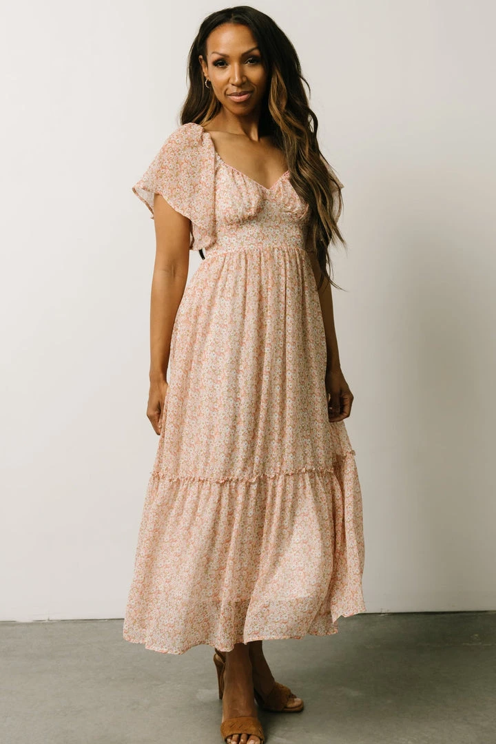 IL Patience Midi Dress | Pink + Off White Print Dresses 8 IL Patience Midi Dress | Pink + Off White Print Dresses