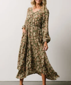 HAY Patrice Maxi Dress | Olive Print Dresses 11 HAY Patrice Maxi Dress | Olive Print Dresses