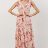 IL Patsy V-neck Midi Dress | Pink Floral