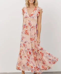 IL Patsy V-neck Midi Dress | Pink Floral