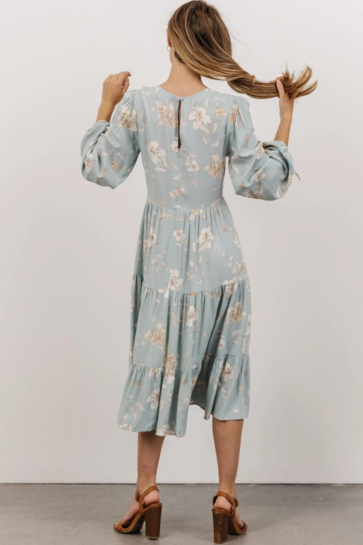 LUM Payton Midi Dress | Robin Blue Floral 5 LUM Payton Midi Dress | Robin Blue Floral