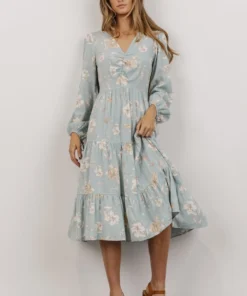 LUM Payton Midi Dress | Robin Blue Floral 11 LUM Payton Midi Dress | Robin Blue Floral