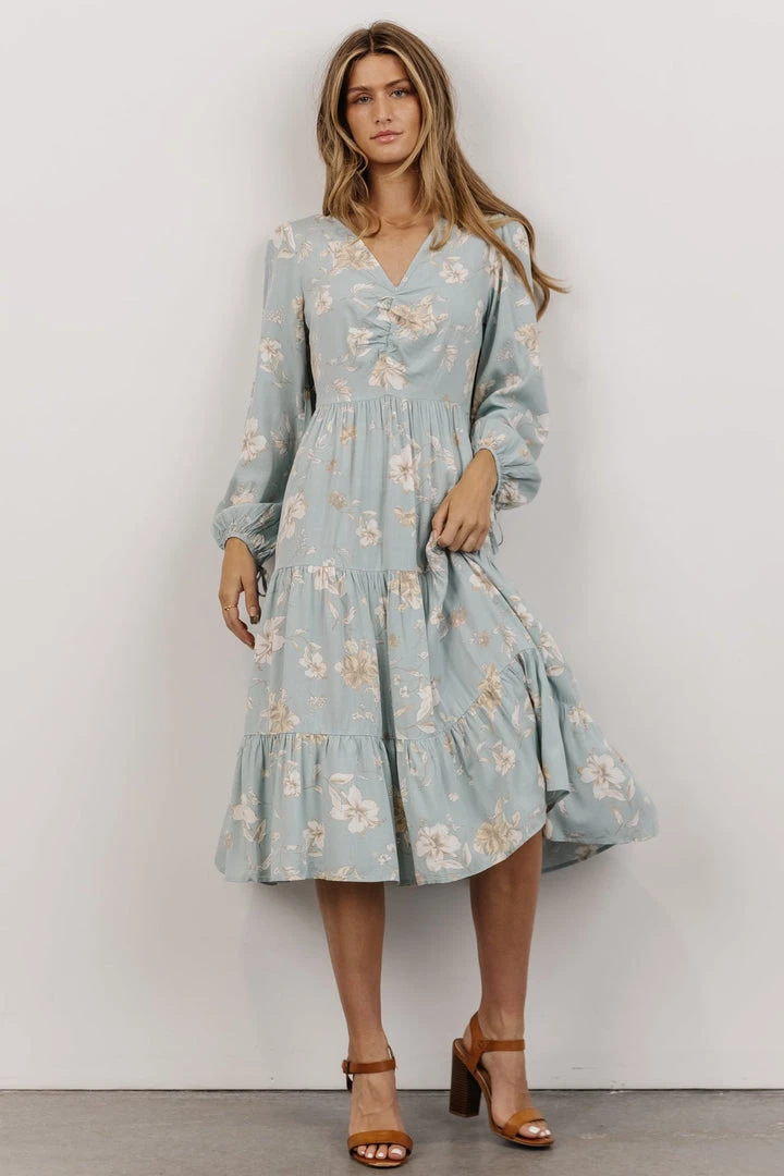 LUM Payton Midi Dress | Robin Blue Floral 6 LUM Payton Midi Dress | Robin Blue Floral