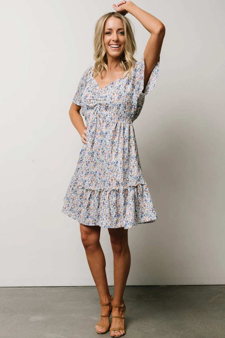 HAY Petunia Mini Dress | Blue Floral Dresses 1 HAY Petunia Mini Dress | Blue Floral Dresses
