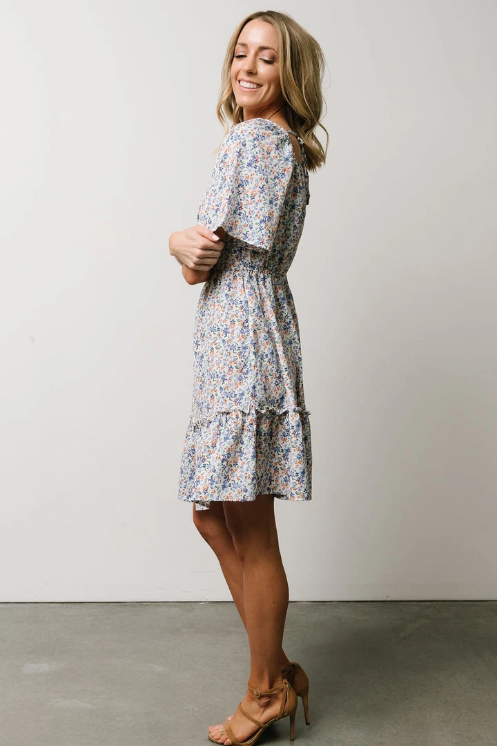 HAY Petunia Mini Dress | Blue Floral Dresses 4 HAY Petunia Mini Dress | Blue Floral Dresses