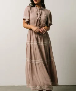 IL Dresses Piper Tiered Midi Dress | Dusty Mauve 12 IL Dresses Piper Tiered Midi Dress | Dusty Mauve