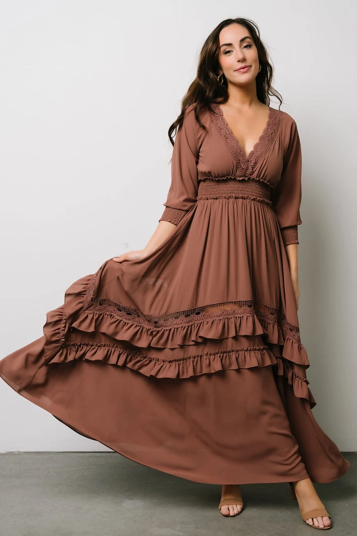 BB Custom Pippa Ruffle Maxi Dress | Deep Mauve Dresses 1 BB Custom Pippa Ruffle Maxi Dress | Deep Mauve Dresses