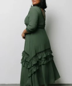 BB Custom Pippa Ruffle Maxi Dress | Dusty Green 17 BB Custom Pippa Ruffle Maxi Dress | Dusty Green