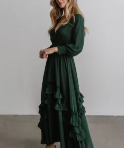 BB Custom Pippa Ruffle Maxi Dress | Hunter 9 BB Custom Pippa Ruffle Maxi Dress | Hunter