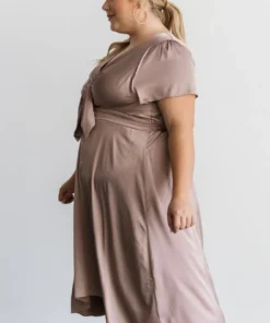 JH Poppy Satin Midi Dress | Autumn Orchid