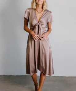 JH Poppy Satin Midi Dress | Autumn Orchid