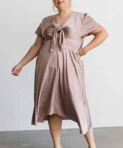 JH Poppy Satin Midi Dress | Autumn Orchid