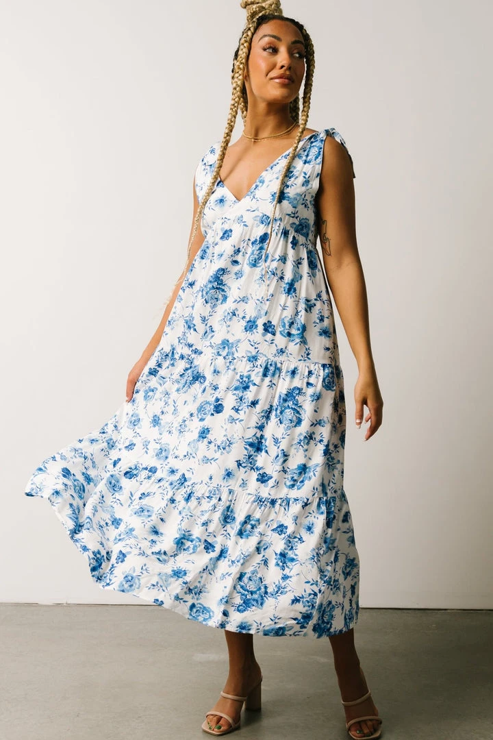 POL Portia Tank Dress | Blue Floral 2 POL Portia Tank Dress | Blue Floral