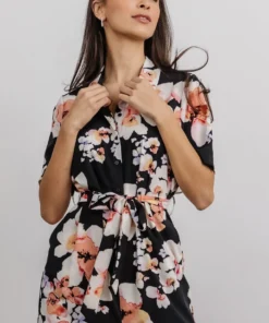 BS Posy Jumpsuit | Black + Pink Floral Vacation 9 BS Posy Jumpsuit | Black + Pink Floral Vacation