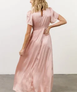 RR Prague Satin Maxi Dress | Blush 18 RR Prague Satin Maxi Dress | Blush