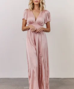 RR Prague Satin Maxi Dress | Blush 16 RR Prague Satin Maxi Dress | Blush