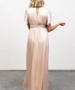 RR Dresses Prague Satin Maxi Dress | Champagne 16 RR Dresses Prague Satin Maxi Dress | Champagne