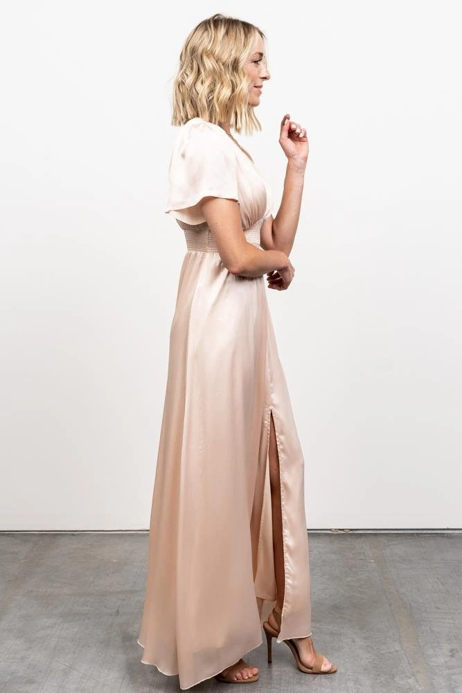 RR Dresses Prague Satin Maxi Dress | Champagne 8 RR Dresses Prague Satin Maxi Dress | Champagne