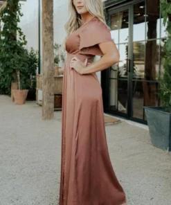 RR Prague Satin Maxi Dress | Rosy Brown Dresses 16 RR Prague Satin Maxi Dress | Rosy Brown Dresses