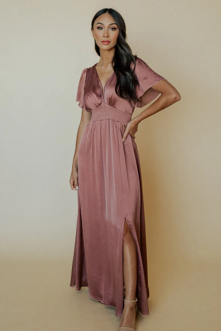 RR Prague Satin Maxi Dress | Rosy Brown Dresses 3 RR Prague Satin Maxi Dress | Rosy Brown Dresses