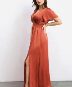 RR Prague Satin Maxi Dress | Rust Dresses 16 RR Prague Satin Maxi Dress | Rust Dresses