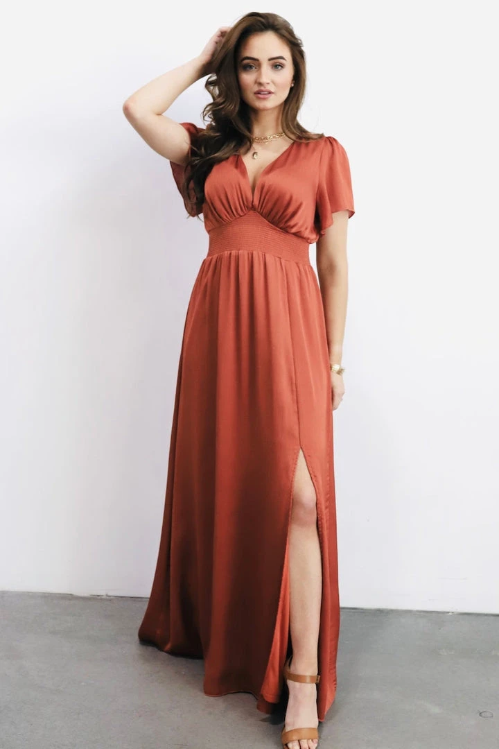 RR Prague Satin Maxi Dress | Rust Dresses 8 RR Prague Satin Maxi Dress | Rust Dresses