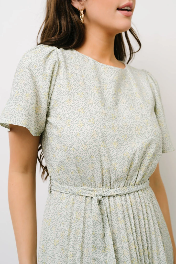 POL Dresses Prim Pleated Dress | Yellow + Sage Floral 6 POL Dresses Prim Pleated Dress | Yellow + Sage Floral