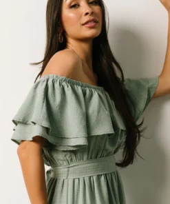 FT Rachel Off Shoulder Mini Dress | Sage 14 FT Rachel Off Shoulder Mini Dress | Sage