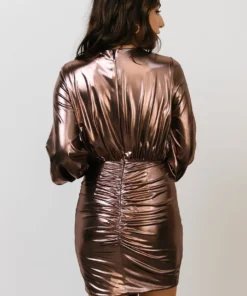 FA Dresses Raven Mini Dress | Metallic Rose 16 FA Dresses Raven Mini Dress | Metallic Rose