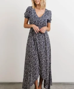 HAY Dresses Robyn Maxi Dress | Navy Floral