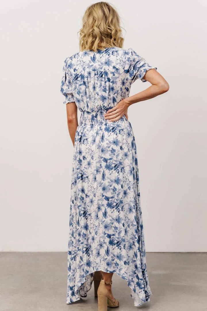 HAY Robyn Maxi Dress | Blue Watercolor Print 3 HAY Robyn Maxi Dress | Blue Watercolor Print
