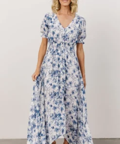 HAY Robyn Maxi Dress | Blue Watercolor Print 13 HAY Robyn Maxi Dress | Blue Watercolor Print