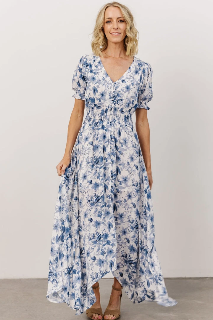 HAY Robyn Maxi Dress | Blue Watercolor Print 7 HAY Robyn Maxi Dress | Blue Watercolor Print