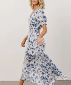 HAY Robyn Maxi Dress | Blue Watercolor Print 10 HAY Robyn Maxi Dress | Blue Watercolor Print