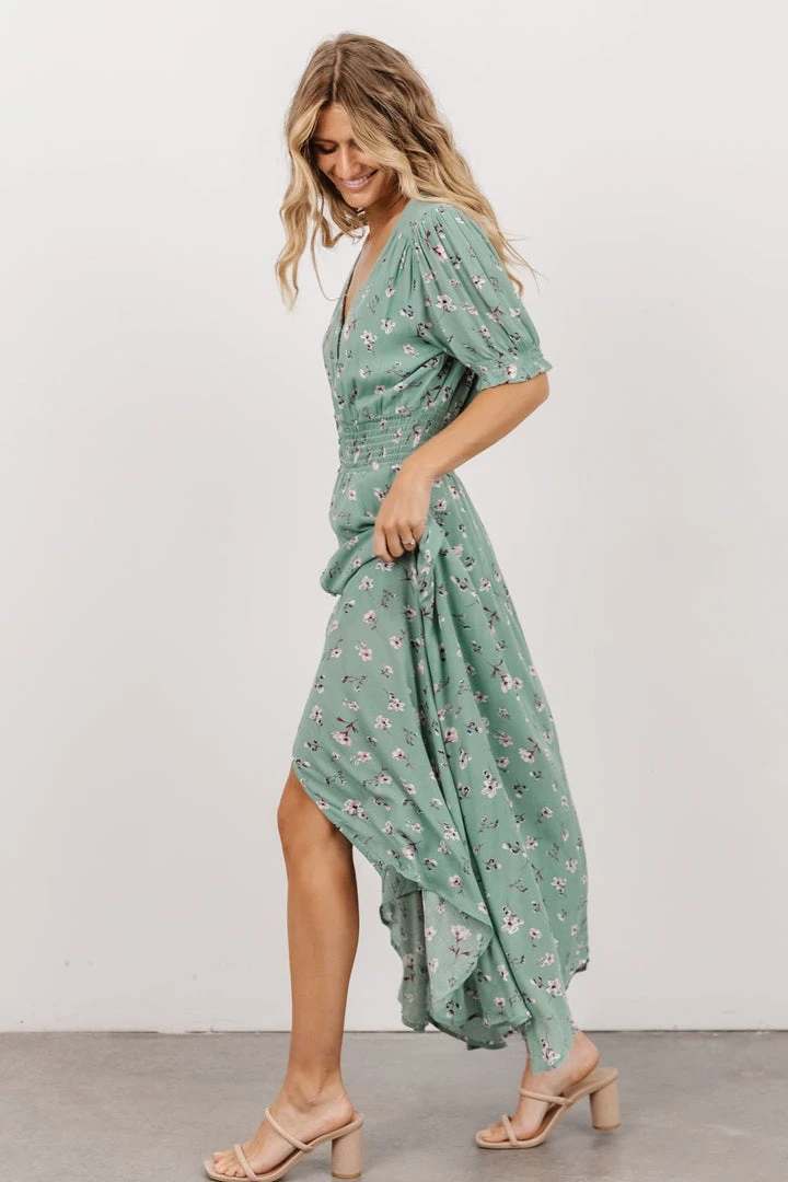 HAY Dresses Robyn Maxi Dress | Persian Green Floral 4 HAY Dresses Robyn Maxi Dress | Persian Green Floral