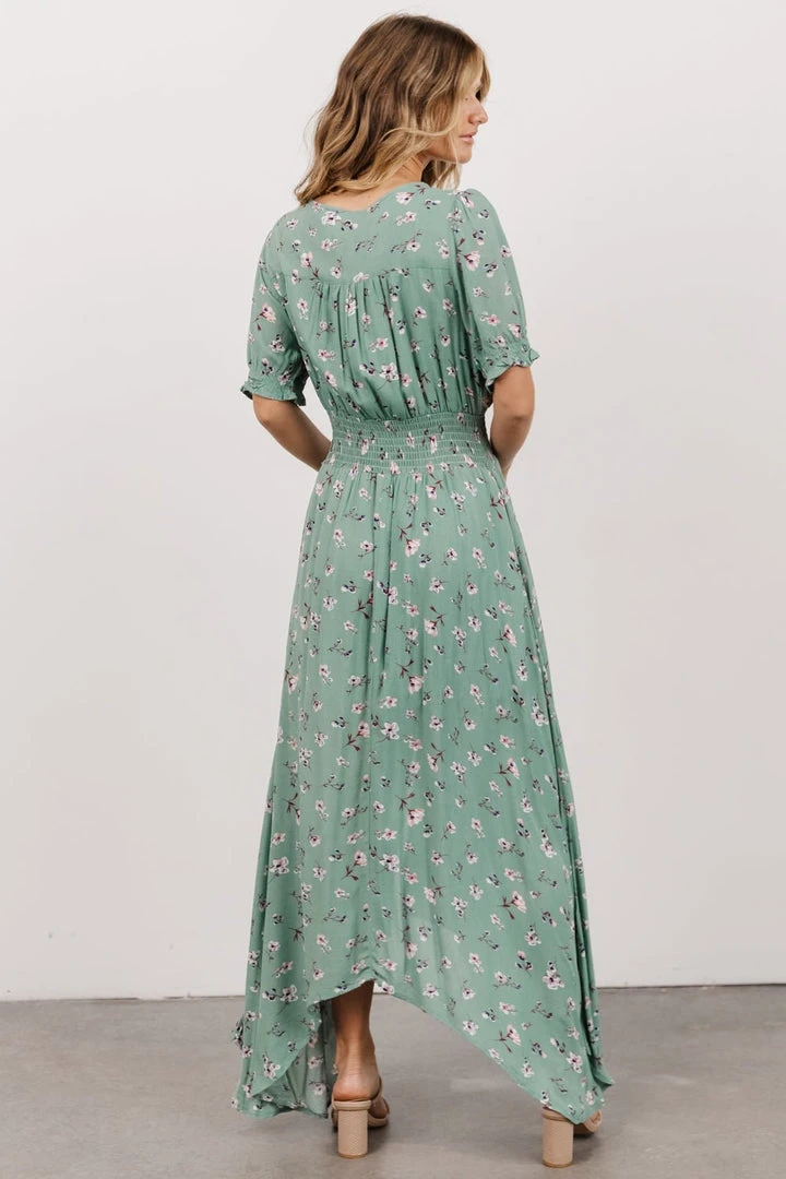 HAY Dresses Robyn Maxi Dress | Persian Green Floral 5 HAY Dresses Robyn Maxi Dress | Persian Green Floral