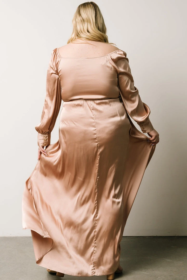 DD Rogue Tulip High Low Dress | Champagne 15 DD Rogue Tulip High Low Dress | Champagne