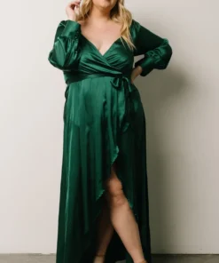 DD Rogue Tulip High Low Dress | Hunter Green