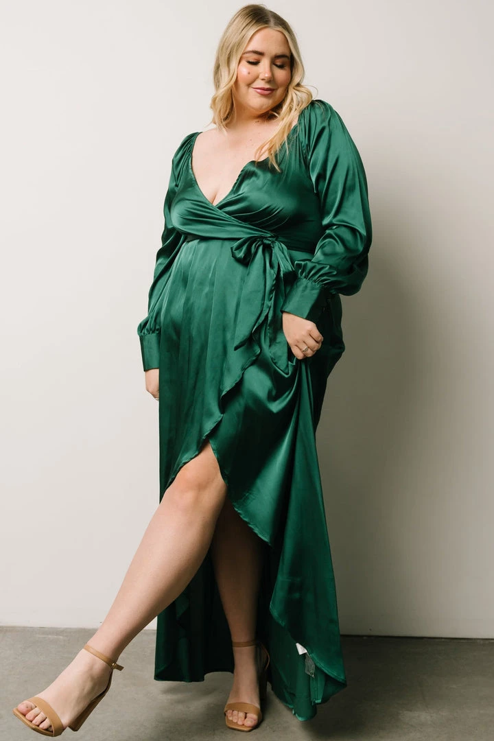 DD Rogue Tulip High Low Dress | Hunter Green 10 DD Rogue Tulip High Low Dress | Hunter Green