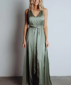 BB Custom Roma Satin Maxi Dress | Eucalyptus Dresses 13 BB Custom Roma Satin Maxi Dress | Eucalyptus Dresses