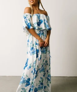 Soi Rosalie Off Shoulder Maxi Dress | Blue Floral 13 Soi Rosalie Off Shoulder Maxi Dress | Blue Floral