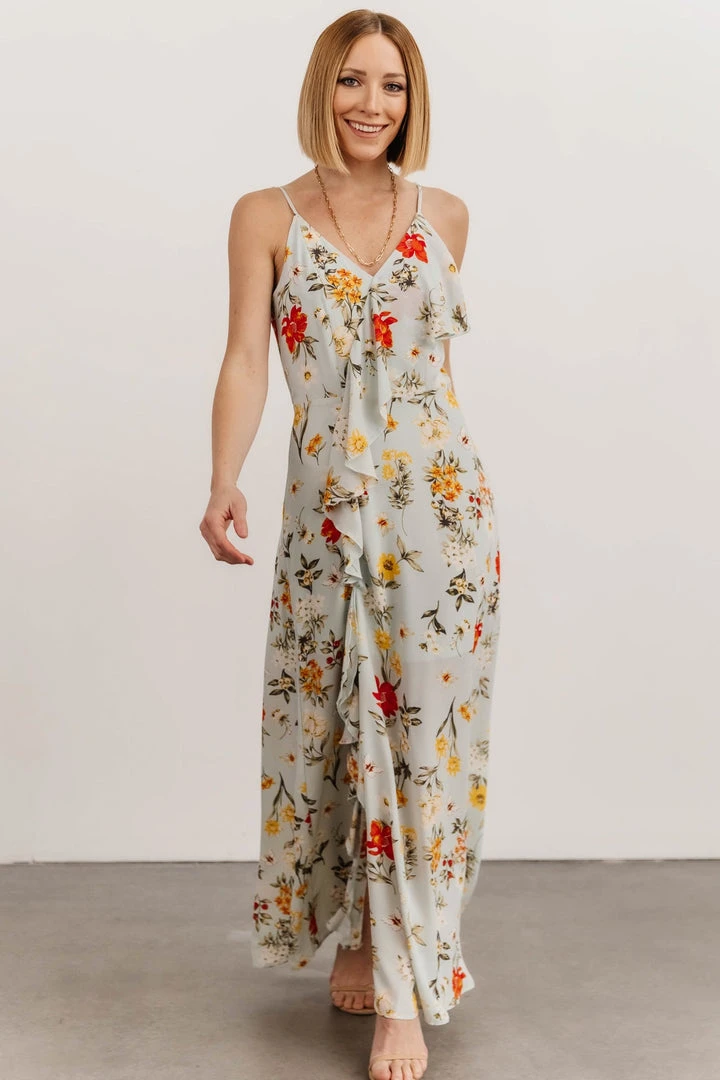 SL Roxanna Ruffle Maxi Dress | Multi Floral 7 SL Roxanna Ruffle Maxi Dress | Multi Floral