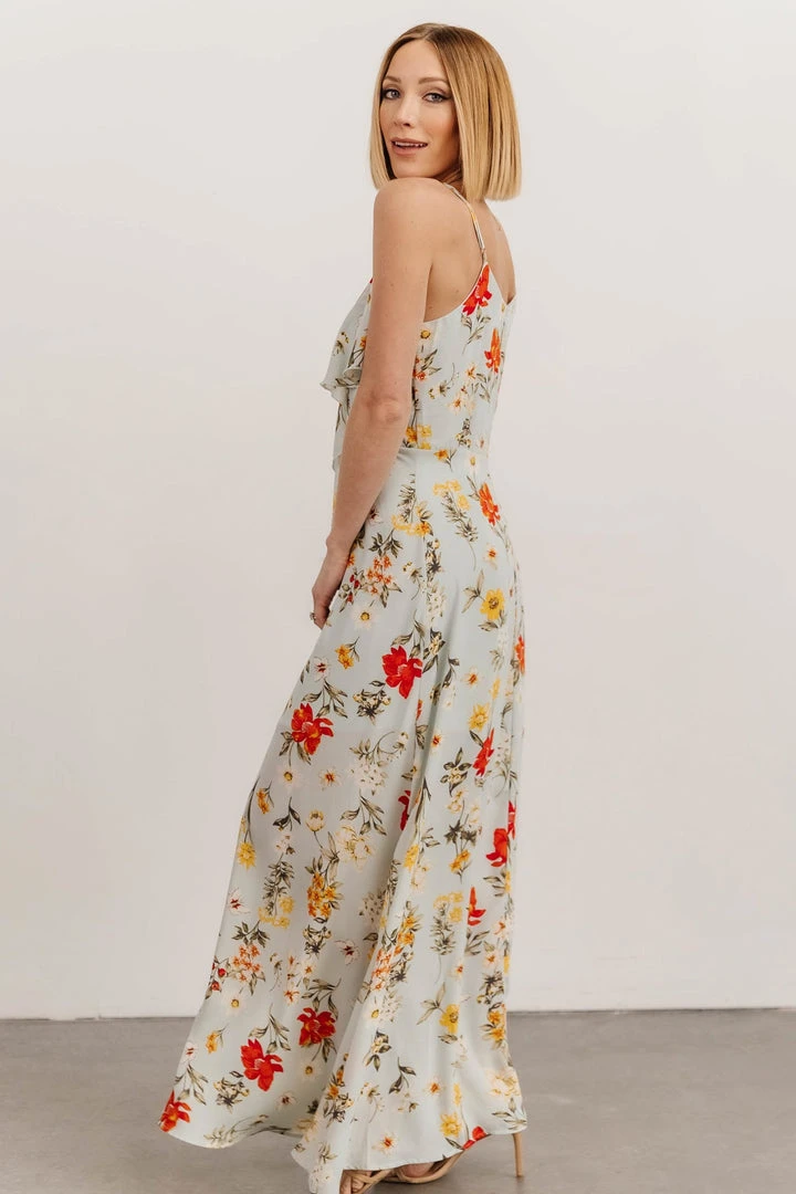 SL Roxanna Ruffle Maxi Dress | Multi Floral 4 SL Roxanna Ruffle Maxi Dress | Multi Floral