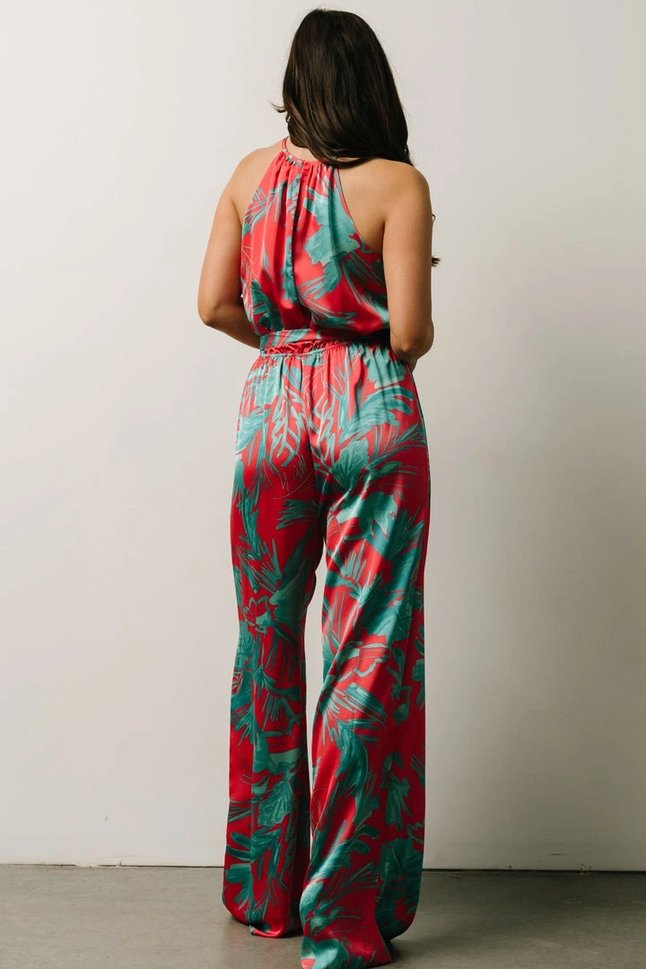 SL Vacation Ruby Jumpsuit | Fuchsia Palm Print 2 SL Vacation Ruby Jumpsuit | Fuchsia Palm Print