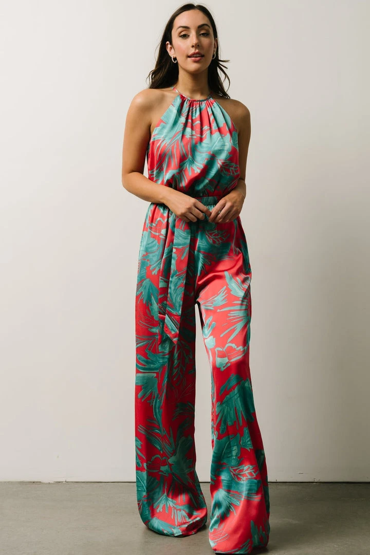 SL Vacation Ruby Jumpsuit | Fuchsia Palm Print 3 SL Vacation Ruby Jumpsuit | Fuchsia Palm Print