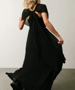 SL Ruth Strapless Convertible Gown | Black Dresses