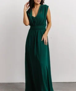 SL Dresses Ruth Strapless Convertible Gown | Dark Green