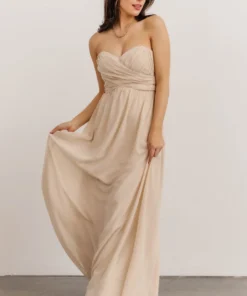 SL Ruth Strapless Convertible Gown | Natural