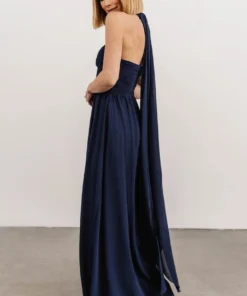 SL Ruth Strapless Convertible Gown | Navy Dresses