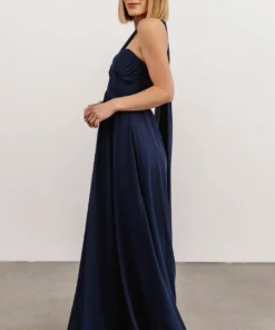 SL Ruth Strapless Convertible Gown | Navy Dresses